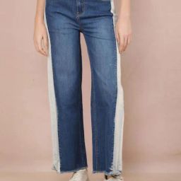 Crimsoune Club Blue Cotton Mid Rise Jeans-image-104