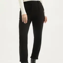 United Colors of Benetton Black Solid Trousers-picture-11