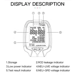 amiciSense Socket Tester Voltage Detector Circuit Analyzer With Rcd Test 230 V AC image 3