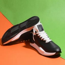 The White Pole Men's Black Casual Sneakers-image-14