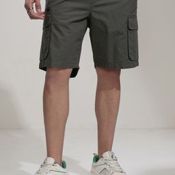 HIGHLANDER Men High-Rise Cargo Shorts-image-59
