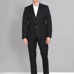 AD by Arvind Black Regular Fit Two Piece Suit-image-68