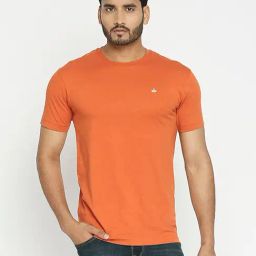 VIP Rust Regular Fit Crew T-Shirt-picture-33