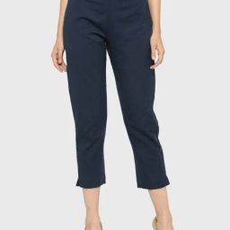 Indibelle Blue Cotton Trousers-image-79