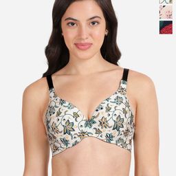 shyaway Pack Of 3 Floral Print Medium Coverage Lightly Padded T-shirt Bra- All Day Comfort-image-34