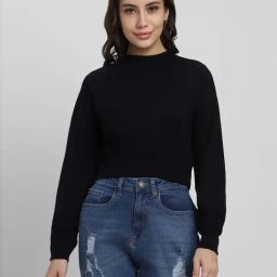 Forever 21 Black Regular Fit Sweatshirt-image-21