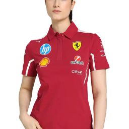 Puma Red Motorsport Scuderia Ferrari 2025 Team Regular Fit Polo T-shirt-10