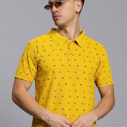 TIMBER HITCH Printed Polo Collar Short Sleeves T-shirt-image-91