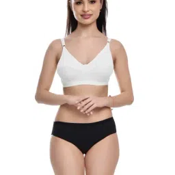 FIMS: Fashion is my Style White & Black Cotton Lingerie Set-picture-26