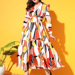 ZWERLON Print A-Line Maxi Dress-image-74