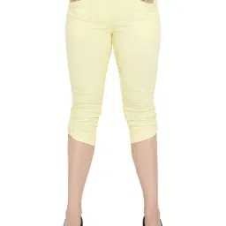 Westwood Yellow Cotton Capris-picture-23
