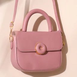 HauteSauce Blush Pink Medium Leather Handheld Handbag-31