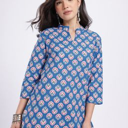 Anouk Rustic Ethnic Motifs Printed Mandarin Collar Straight Kurti-picture-33