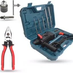 Walkers 1200 W Hammer Impact Drill Kit 26 mm Chuck Size with 5 Bits, WKCB363M1-picture-11