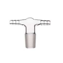 ABGIL ABG321 Borosilicate Glass Vacuum Inlet with Two Hose Connection Adapter Cone (B-55) image 1