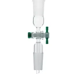 ABGIL ABG338 Borosilicate Glass Vacuum Flow Control "PTFE" Stopcock and Two Way Adapter(B-55) (B-55)-12
