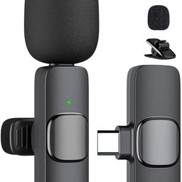 skycell Wireless Collar Mic – Perfect Wireless Microphone for Youtubers, Mobile Recording, Teaching & Presentations with Built-in Speaker (K8) image 1