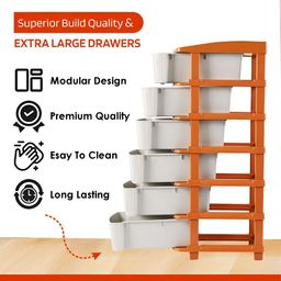 Aura White Set of 1 Regular Drawer Organiser Organisers image 5