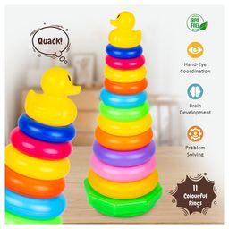 Ratnas Duck Rings Stacking Super Toy Multicolor - 13 Pieces-18