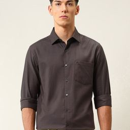 Arrow Men Liberty Classic Fit Textured Spread Collar Pure Cotton Formal Ceremony Shirt-picture-39