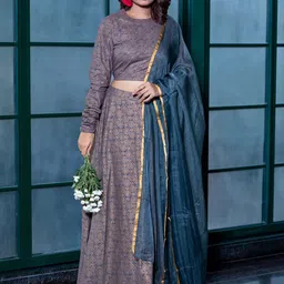 Sangria Printed Lehenga Choli With Dupatta-picture-5