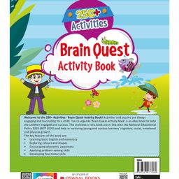 oswaal books 250+ Activities Brain Quest Activity Book for Early Learning Kids Colours & Shapes, Nature Discovery, Fun, Brain-Boosting Games, Counting, Sorting, Numeracy, Puzzles & Literacy Skills image 2