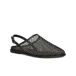 Saint G Women Embellished Leather Mules Flats-picture-11