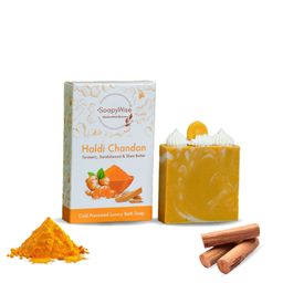 SOAPYWISE Natural Haldi Chandan Bathing Soap - 90 g-11