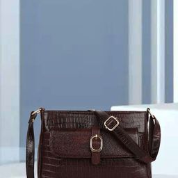 SPOTIC Women Textured Crossbody Leather Sling Bag-19