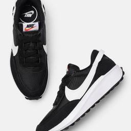 Nike Women Black Waffle Debut Leather Sneakers-18