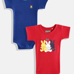United Colors of Benetton Infant Boys Pack of 2 Pure Cotton Rompers-image-36