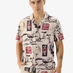 The Souled Store Multicolored Regular Fit Printed Shirt image 1