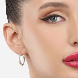 Zaveri Pearls Set of 25 Gold Tone Contemporary Studs & Hoop Earrings-ZPFK15131 image 4