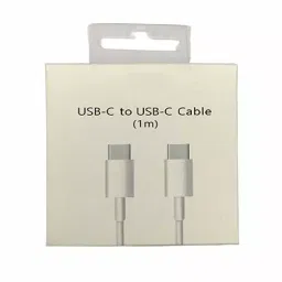 KP Type-C to Type-C Fast Charging 100 W Data Cable for Laptop, Tablet & Smartphone White, syma111 (1 m) image 4
