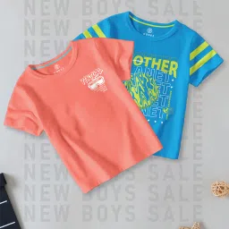 Codez Kids Multicolor Printed T-Shirt (Pack Of 2) image 1