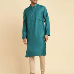 High Star Blue Cotton Loose Fit Joggers-image-80