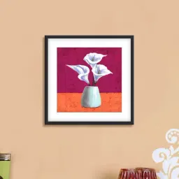 999store Pink & Grey White Flowers Poster-24