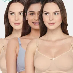 Inner Sense Multicolored Non Wired Non Padded Nursing Bra (Pack Of 3)-image-72
