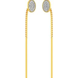Joyalukkas 22k Yellow Gold Classic Oval Earrings for Women-image-56