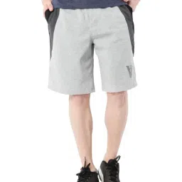 Van Heusen Grey  Regular Fit Colour Block Shorts-picture-45