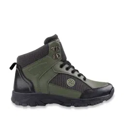 Bacca Bucci Men's Hike Olive Green Casual Boots-image-6
