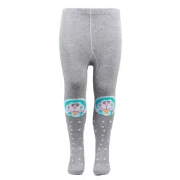 Bonjour Kids Light Grey Doraemon Print Tights-image-30