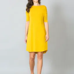 Van Heusen Yellow Cotton Modal Relaxed Fit Sleep Tees-picture-0