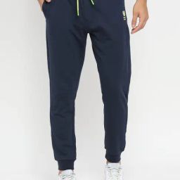 UnderJeans by Spykar Navy Joggers-image-9