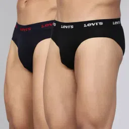 Levi's Navy & Black Cotton Regular Fit Briefs - Pack Of 2-picture-44