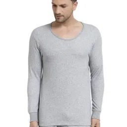 Kalt Light Grey Regular Fit Thermal Top-picture-24