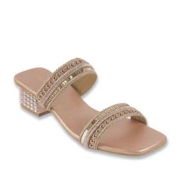 Mochi Women's Rose Gold Casual Sandals-image-84