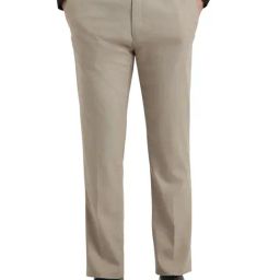 Allen Solly Beige Slim Fit Solid Trousers-image-25