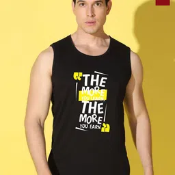 WOOSTRO Pack Of 2 Printed Combo Cotton Gym Vests VWS26(MORE BLACK)(ENJOY MAROON)-picture-57