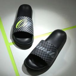 OFF LIMITS Men's BEYOND Black & Lime Punch Slides-picture-38